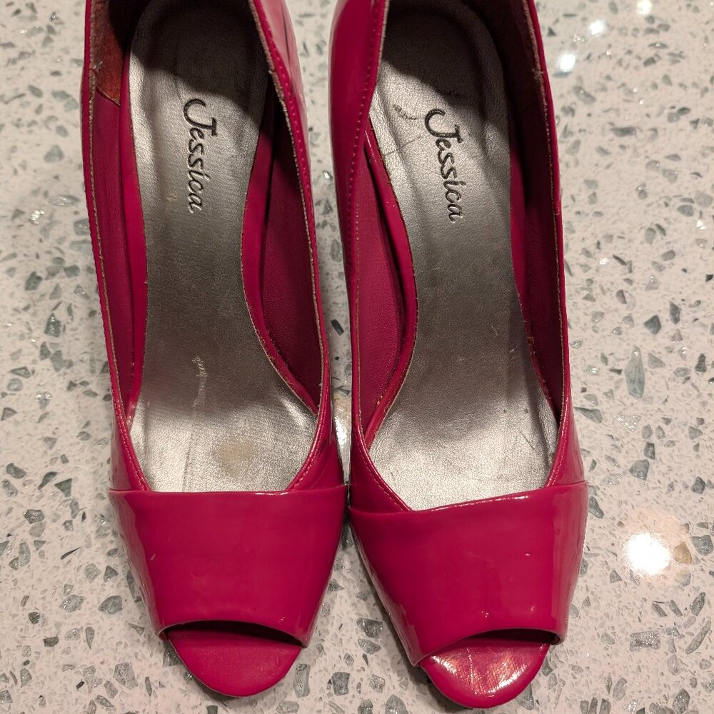 Pink Patin heels